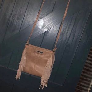 Faux Leather Fringe Crossbody